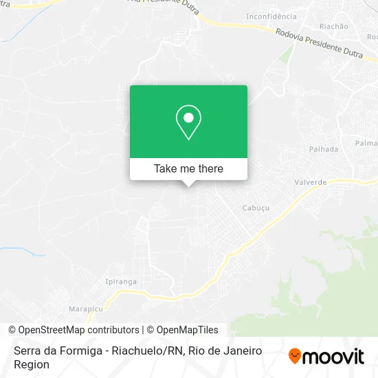 Serra da Formiga - Riachuelo / RN map