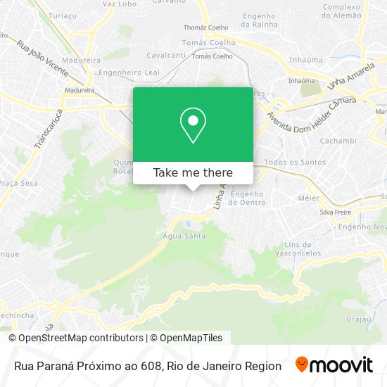 Mapa Rua Paraná Próximo ao 608