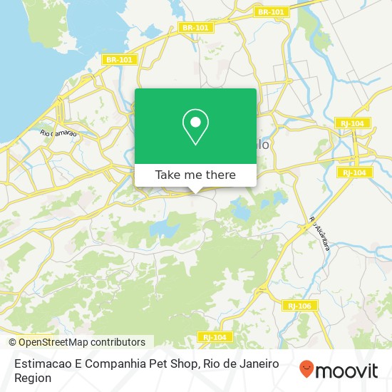 Estimacao E Companhia Pet Shop map