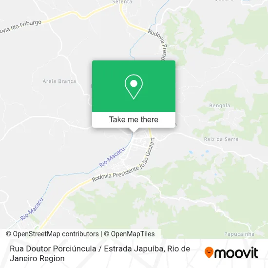 Rua Doutor Porciúncula / Estrada Japuíba map
