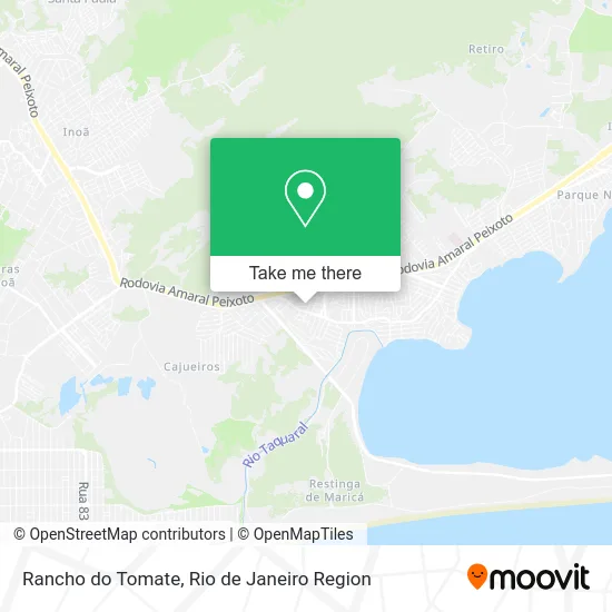 Rancho do Tomate map