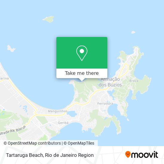 Tartaruga Beach map