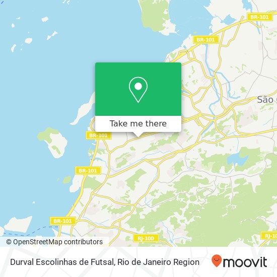 Durval Escolinhas de Futsal map