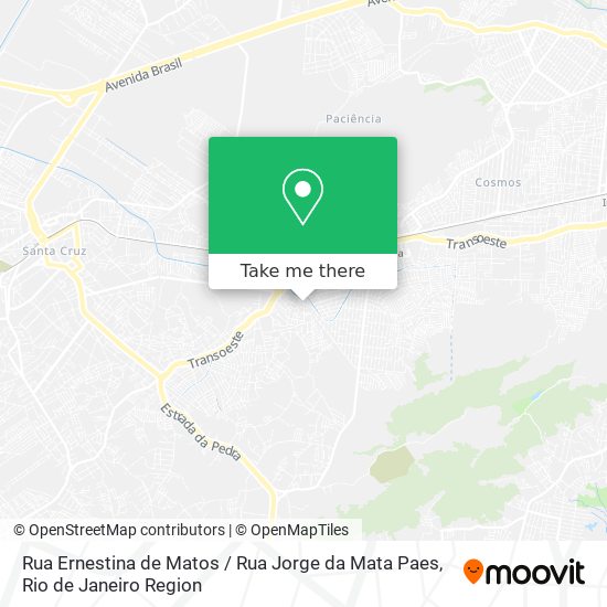Mapa Rua Ernestina de Matos / Rua Jorge da Mata Paes