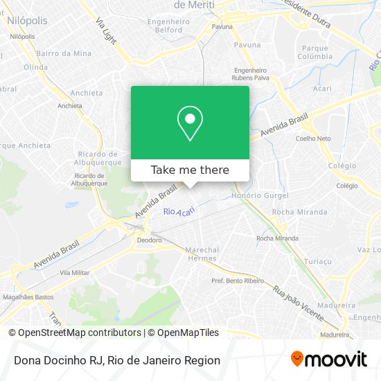 Dona Docinho RJ map