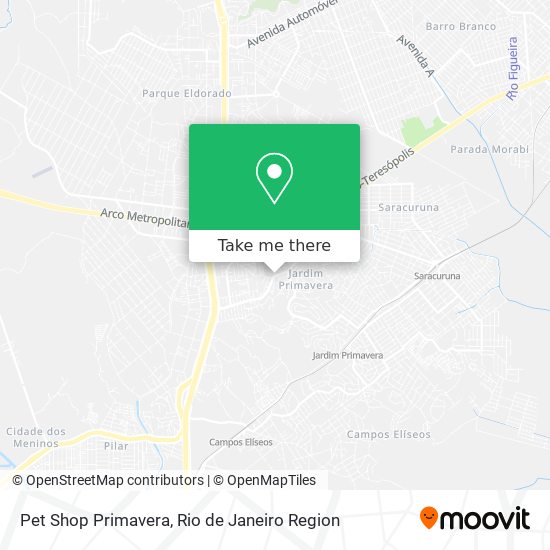 Pet Shop Primavera map