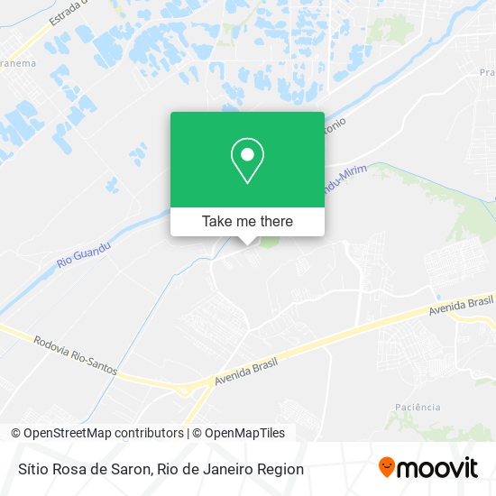 Sítio Rosa de Saron map