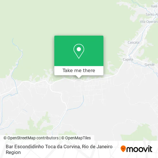 Bar Escondidinho Toca da Corvina map