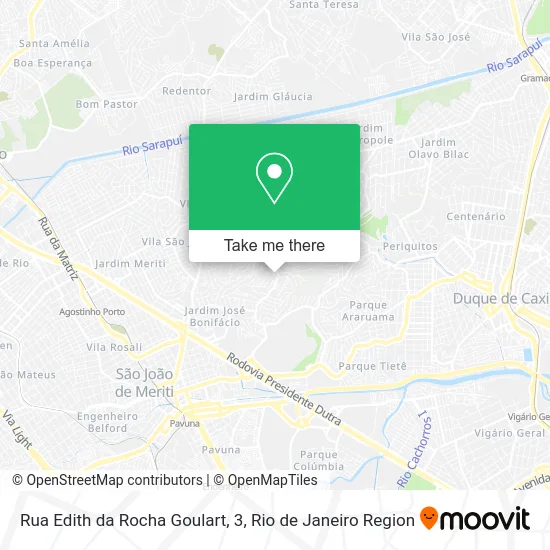 Rua Edith da Rocha Goulart, 3 map