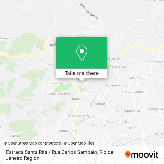 Estrada Santa Rita / Rua Carlos Sampaio map