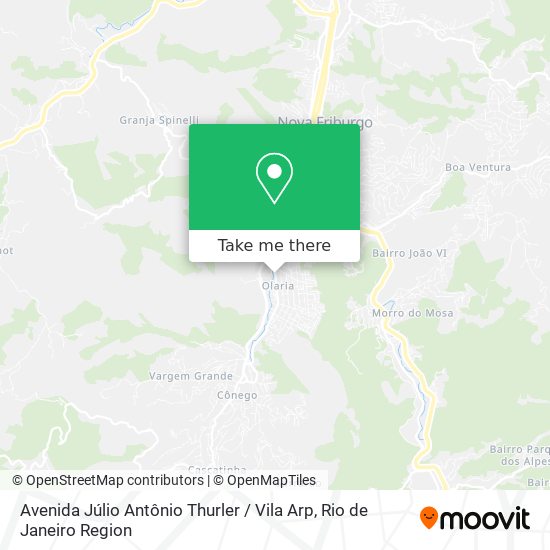 Avenida Júlio Antônio Thurler / Vila Arp map