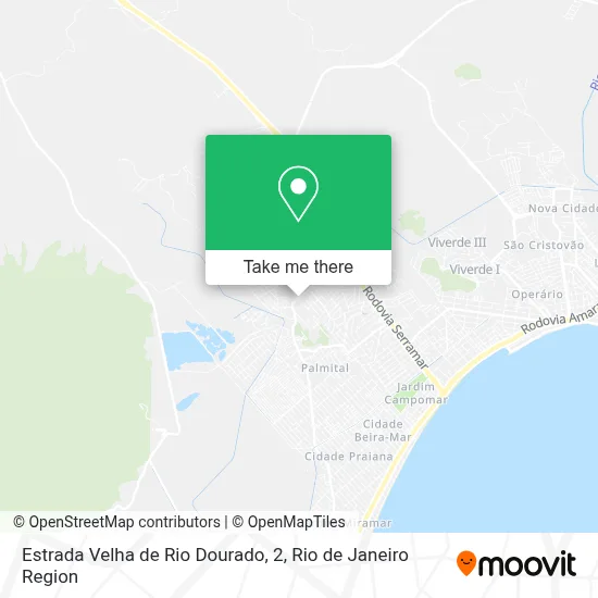 Estrada Velha de Rio Dourado, 2 map