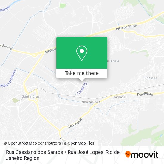 Rua Cassiano dos Santos / Rua José Lopes map