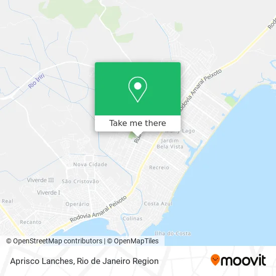 Aprisco Lanches map