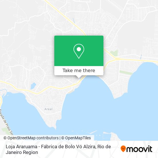 Mapa Loja Araruama - Fábrica de Bolo Vó Alzira