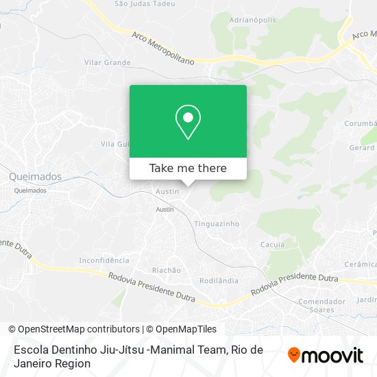 Escola Dentinho Jiu-Jítsu -Manimal Team map