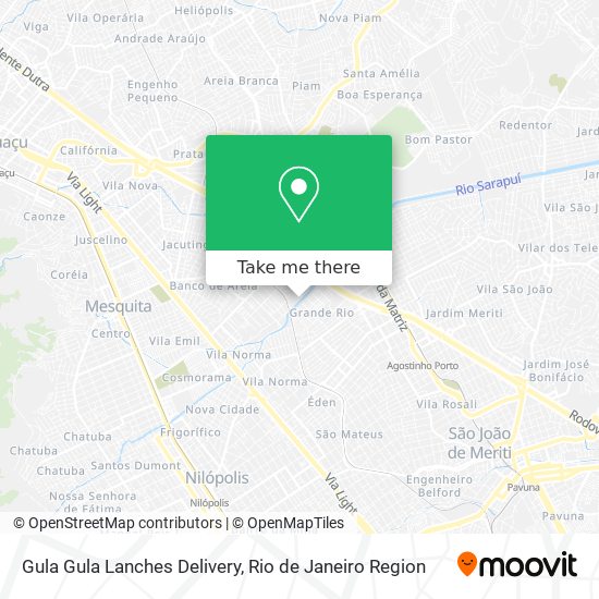 Gula Gula Lanches Delivery map