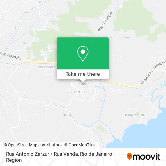 Mapa Rua Antonio Zarzur / Rua Vanda