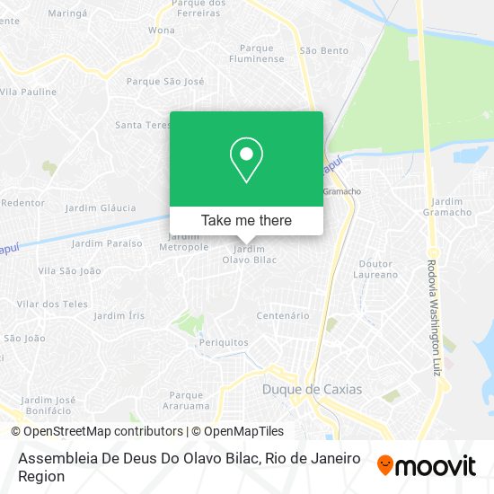 Mapa Assembleia De Deus Do Olavo Bilac