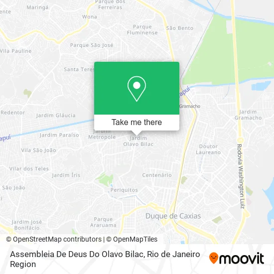 Assembleia De Deus Do Olavo Bilac map