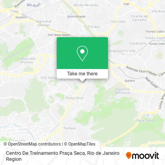 Centro De Treinamento Praça Seca map