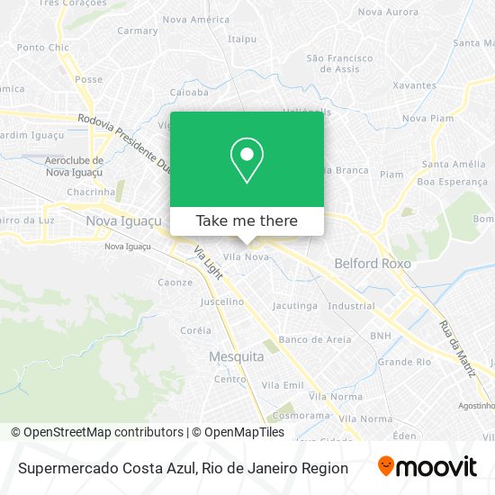 Mapa Supermercado Costa Azul