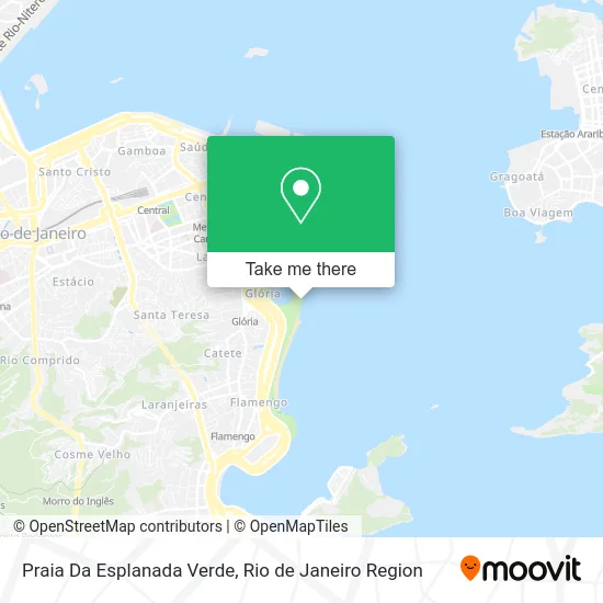 Praia Da Esplanada Verde map