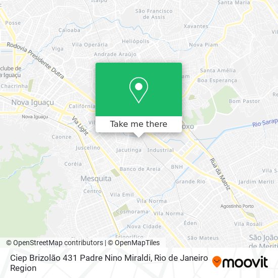 Ciep Brizolão 431 Padre Nino Miraldi map