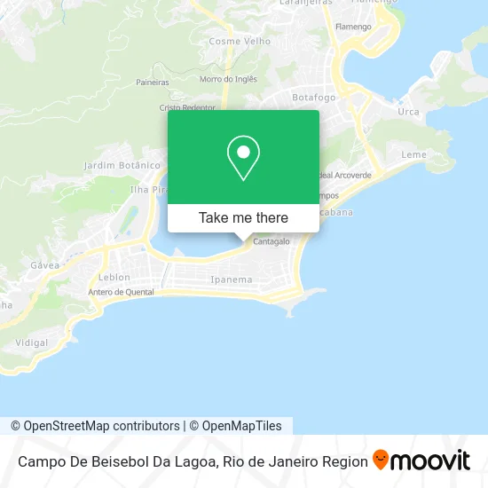 Campo De Beisebol Da Lagoa map