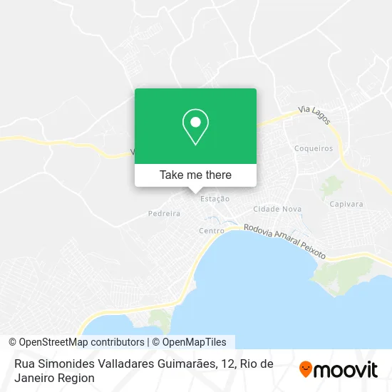 Rua Simonides Valladares Guimarães, 12 map