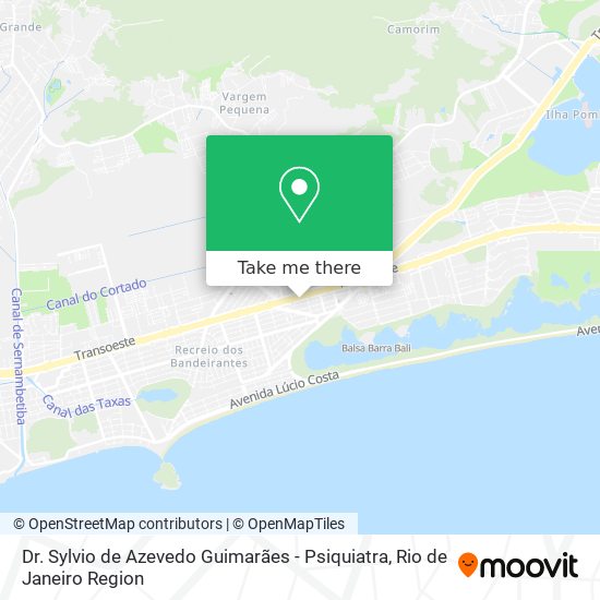 Mapa Dr. Sylvio de Azevedo Guimarães - Psiquiatra