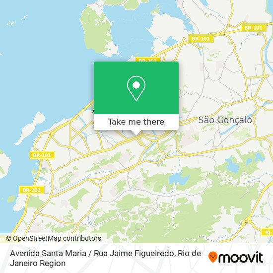 Mapa Avenida Santa Maria / Rua Jaime Figueiredo