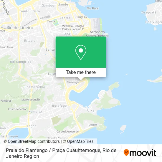 Praia do Flamengo / Praça Cuauhtemoque map