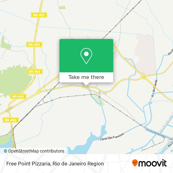 Mapa Free Point Pizzaria