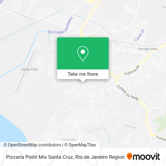 Pizzaria Point Mix Santa Cruz map