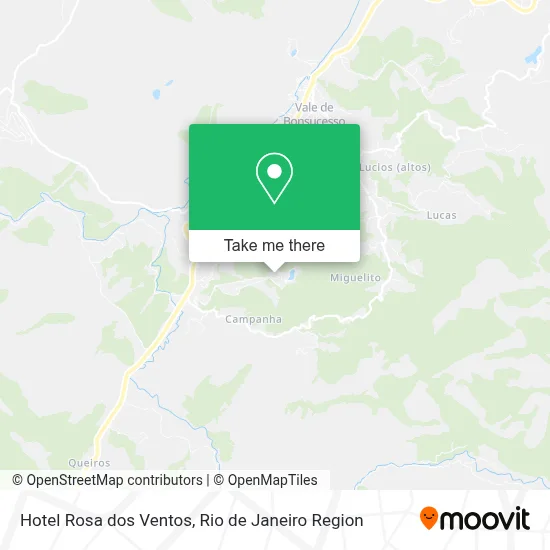 Hotel Rosa dos Ventos map