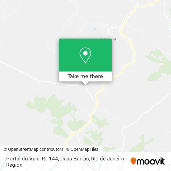 Portal do Vale, RJ 144, Duas Barras map