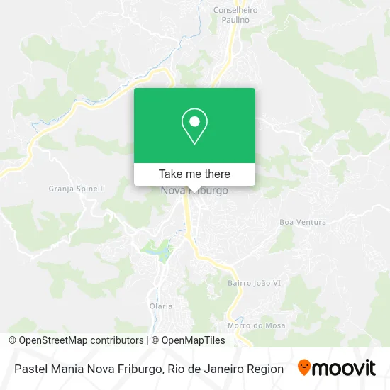 Pastel Mania Nova Friburgo map