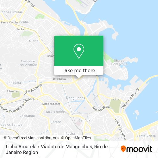 Linha Amarela / Viaduto de Manguinhos map