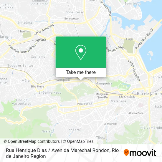 Rua Henrique Dias / Avenida Marechal Rondon map