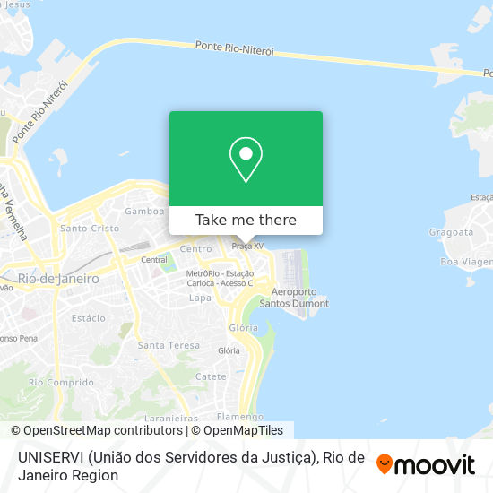 UNISERVI (União dos Servidores da Justiça) map