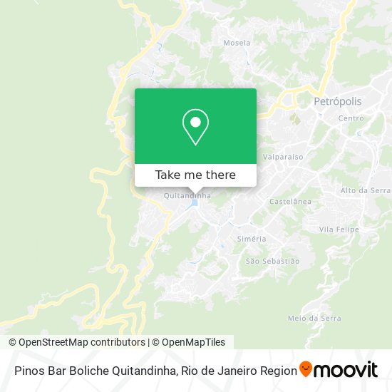 Mapa Pinos Bar Boliche Quitandinha