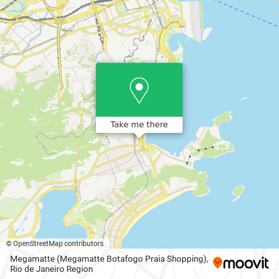 Mapa Megamatte (Megamatte Botafogo Praia Shopping)