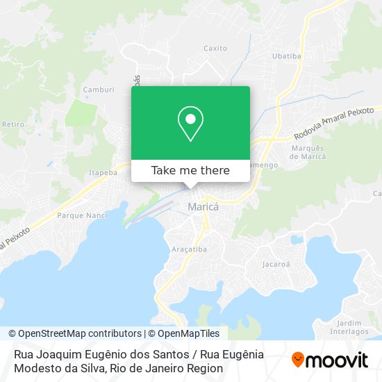 Mapa Rua Joaquim Eugênio dos Santos / Rua Eugênia Modesto da Silva