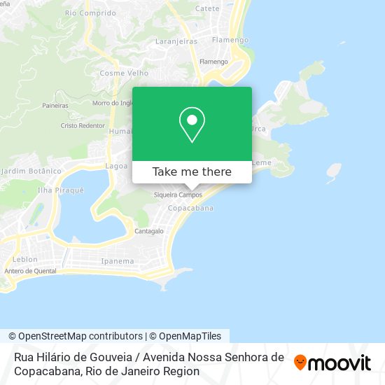 Rua Hilário de Gouveia / Avenida Nossa Senhora de Copacabana map