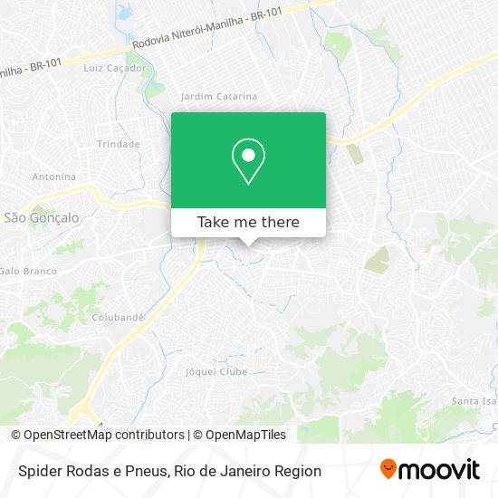 Spider Rodas e Pneus map