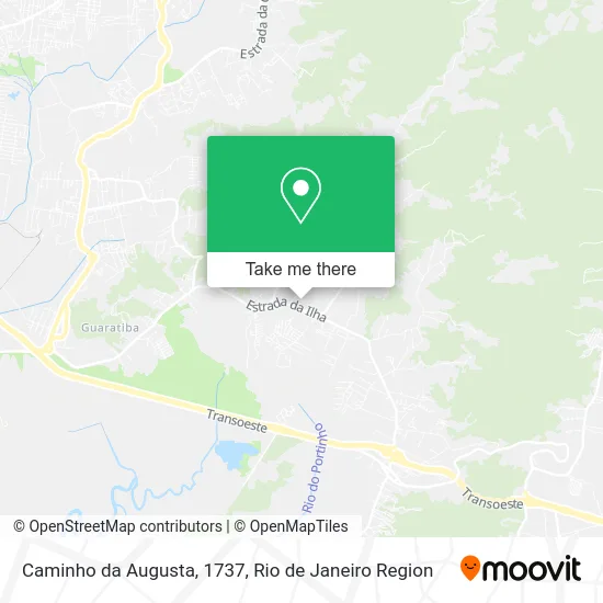 Caminho da Augusta, 1737 map