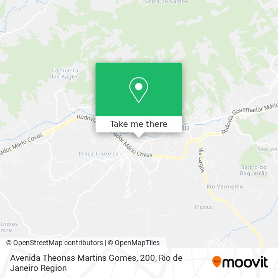 Avenida Theonas Martins Gomes, 200 map