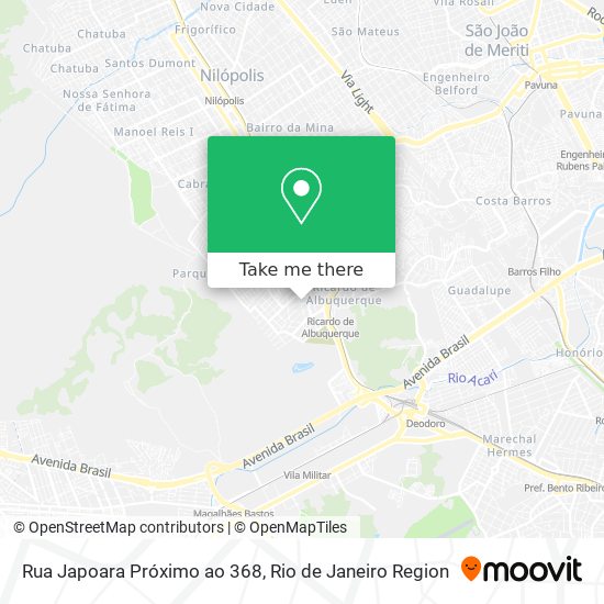 Rua Japoara Próximo ao 368 map