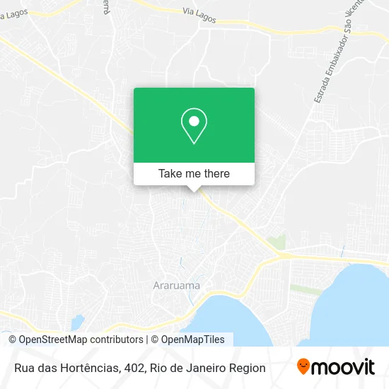 Rua das Hortências, 402 map